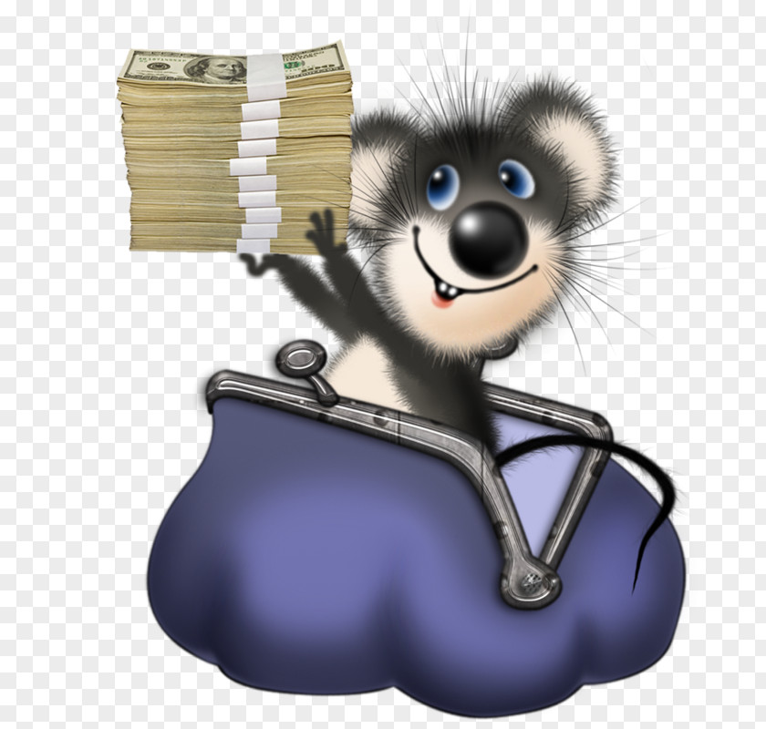 Computer Mouse Paper Wallet Money PNG