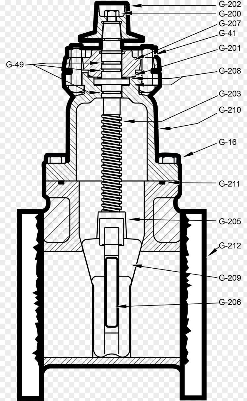 Drawing Gate Valve M & J Services Inc /m/02csf PNG