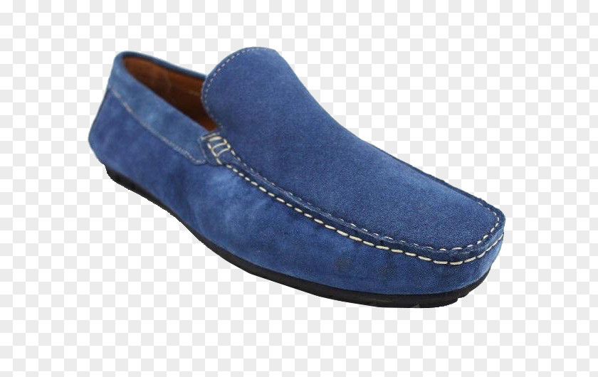 Mocassin Slip-on Shoe Suede Walking PNG