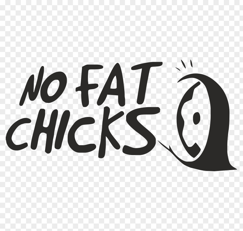 No Fat Chicks Sticker Brand Logo PNG