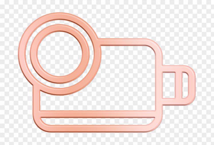 Rectangle Peach Movie Icon PNG