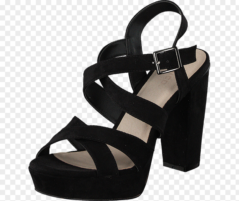 Sandal Suede Black High-heeled Shoe Coat PNG