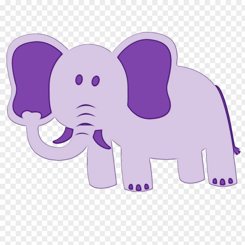 Sticker Animation Elephant Background PNG