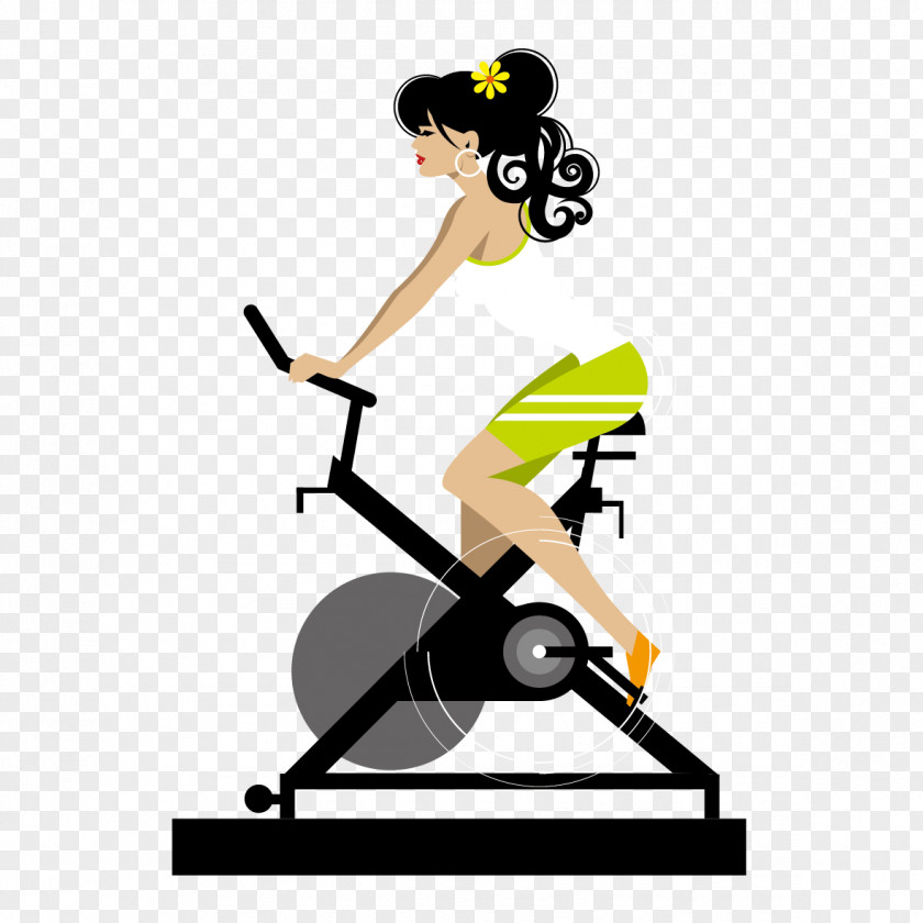 Vector Fitness Woman Poster PNG