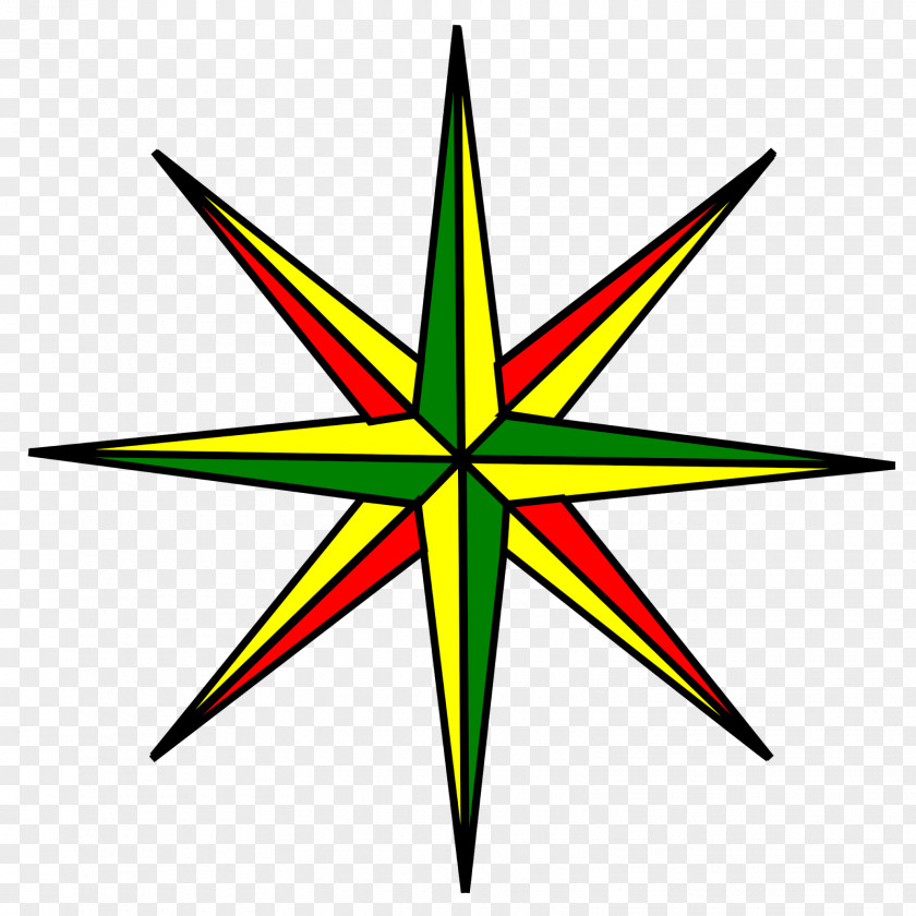 Luminous Five-pointed Star Symbol Map Royalty-free PNG