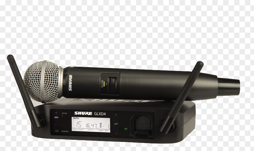 Shure SM58 Microphone GLXD24/SM58 BETA 87A PNG