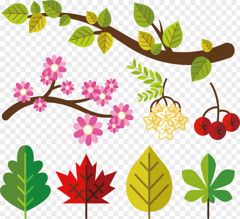 Exquisite Green Leaf Design Tree Icon PNG