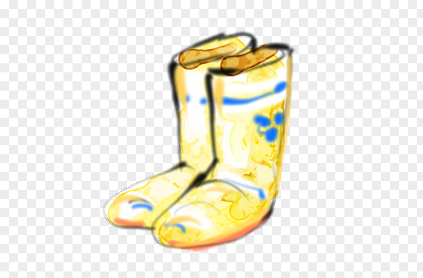 Hand-painted Rain Boots Download PNG