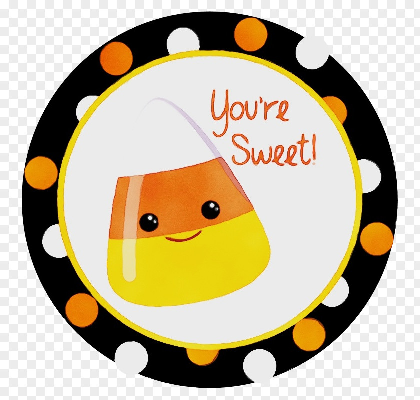 Honeybee Polka Dot Candy Corn PNG