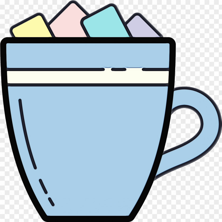 Line Art Coffee Cup PNG