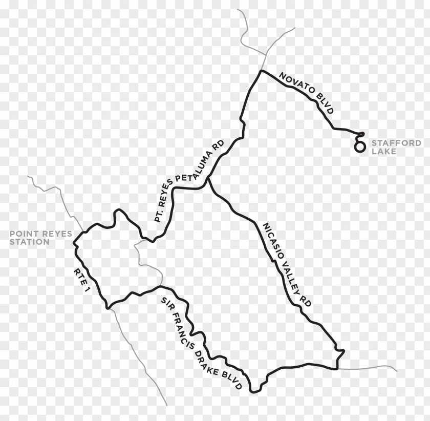 Map Gran Fondo Nicasio Valley Road Samuel P. Taylor State Park PNG