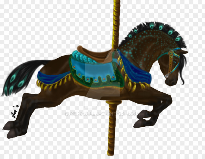 Carousel Hourse Mustang Stallion Amusement Park Pony Horse Tack PNG