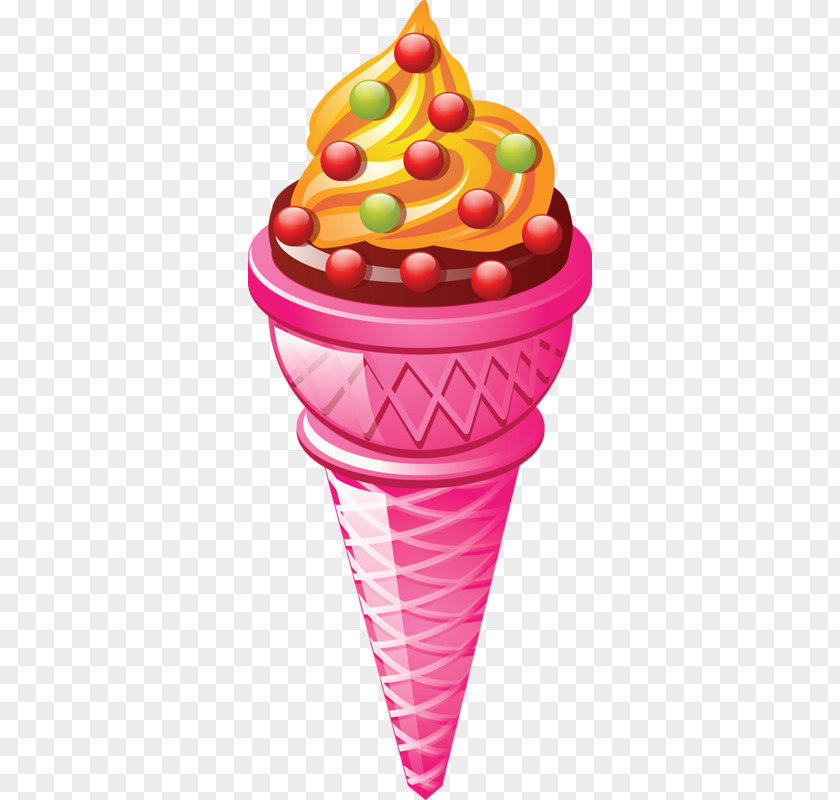 Raspberry Ice Cream Cone Cones Sundae Sorbet PNG