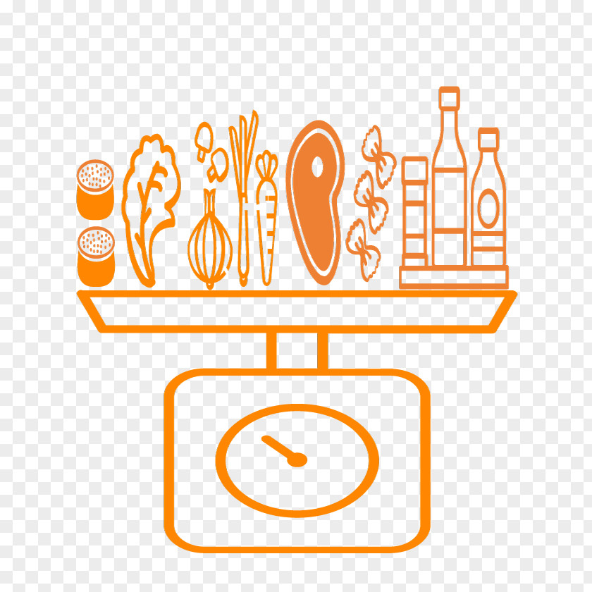 Symbol Line Art Orange Background PNG