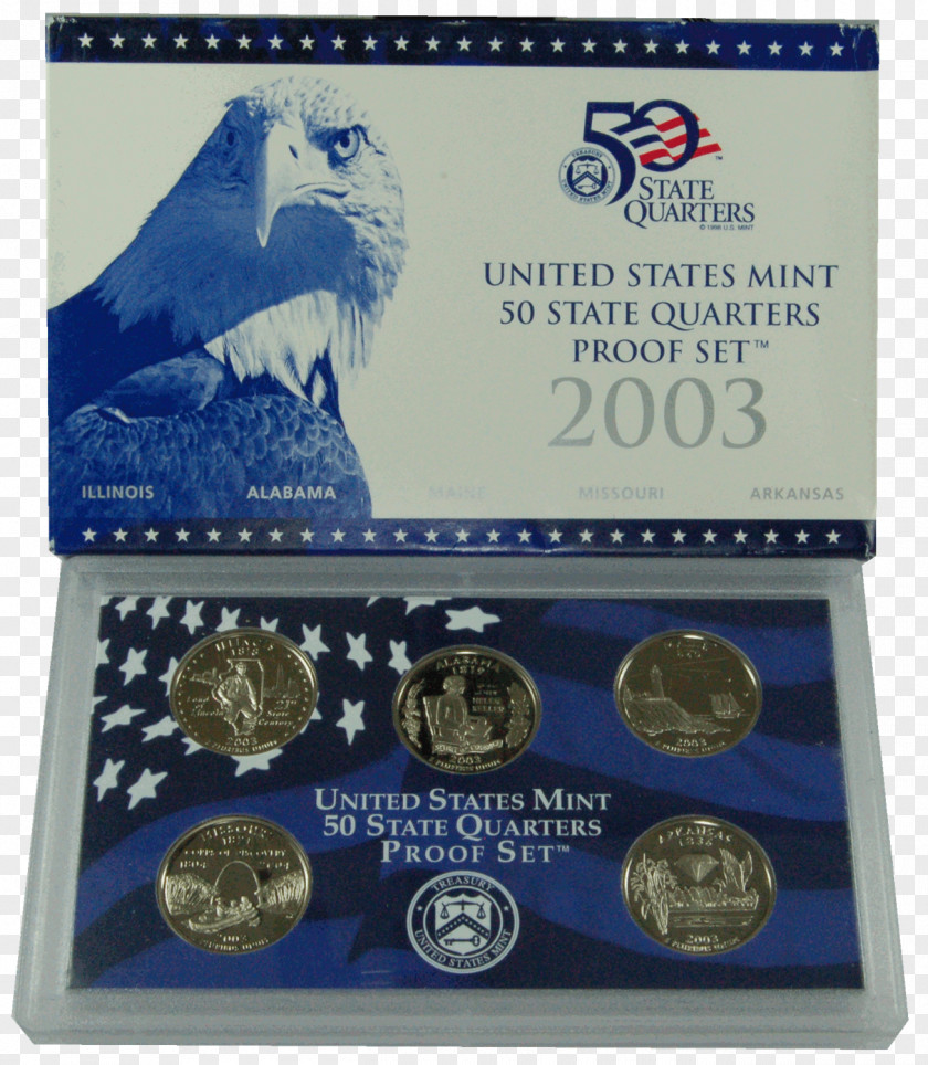 Coin Proof Coinage United States Mint 50 State Quarters PNG