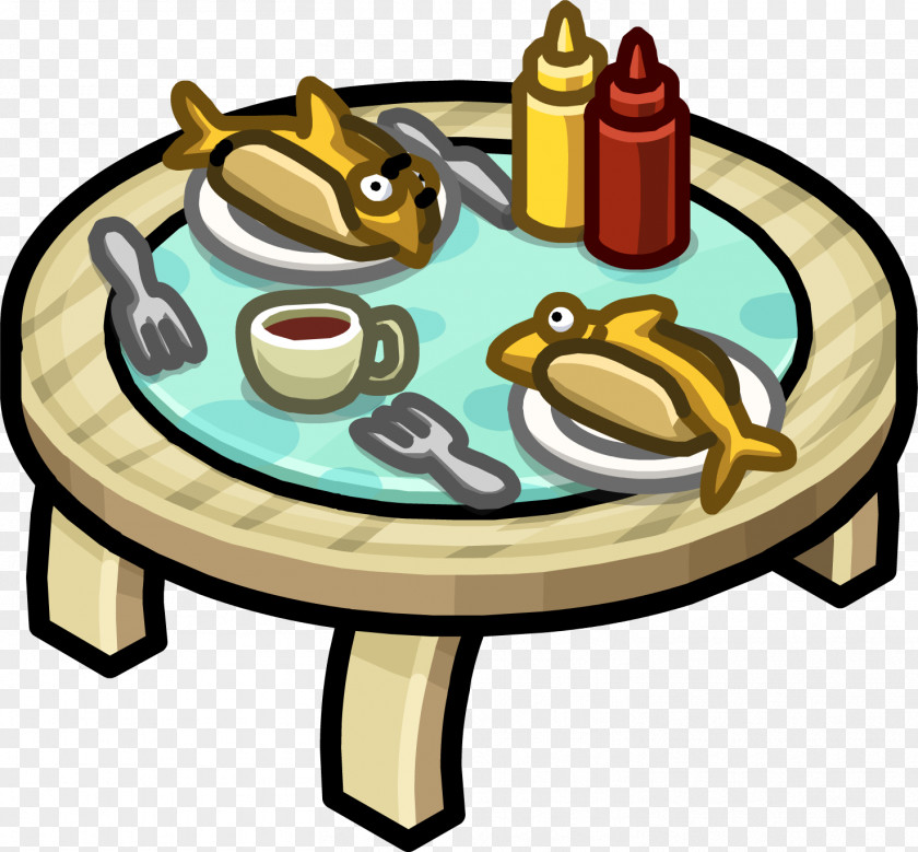 Igloo Club Penguin Table Furniture PNG