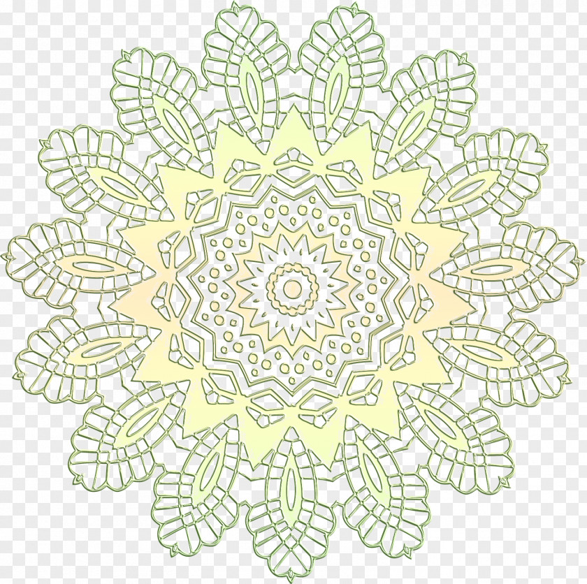 Lace Boarder Textile Ornament Doily PNG