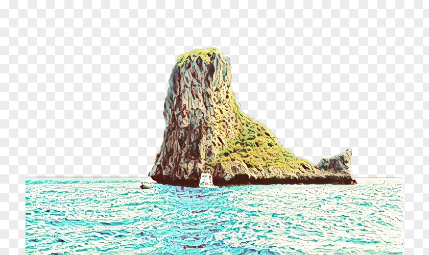 Rock Natural Landscape Water Islet Sea PNG