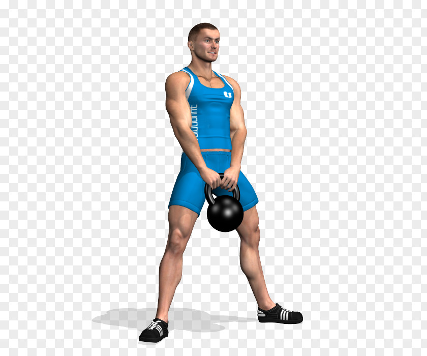 Sumo Kettlebell Squat Deadlift Physical Exercise Gluteal Muscles PNG