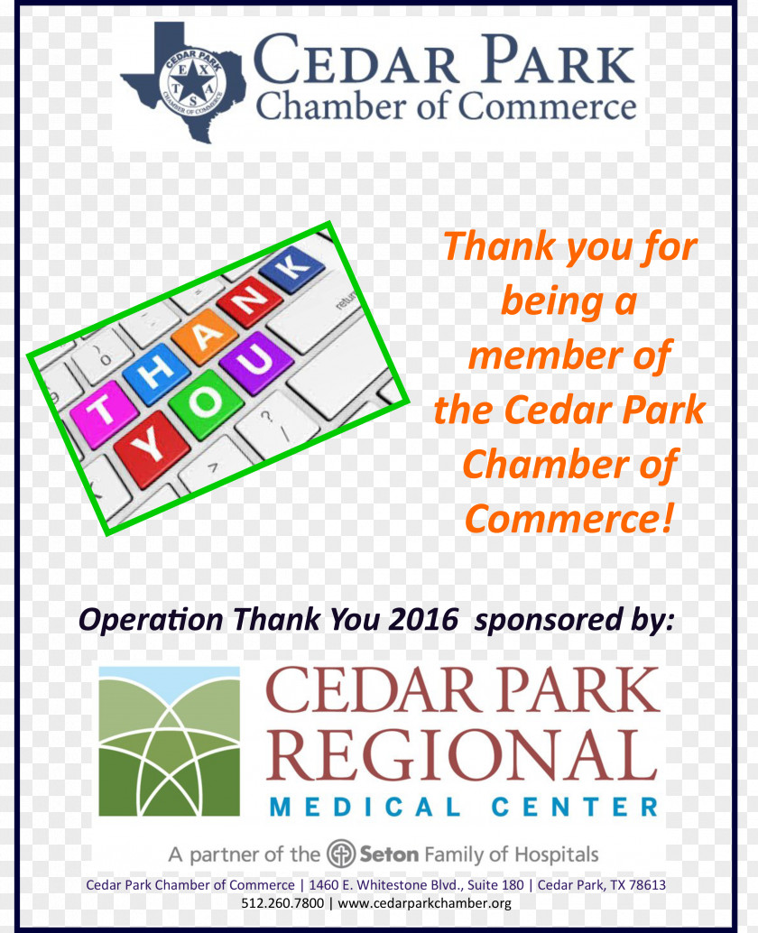 Cedar Park Chamber Of Commerce Business Graphic Design PNG