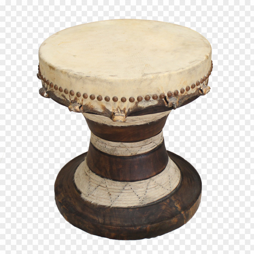 Drum Bedside Tables Hand Drums Furniture PNG
