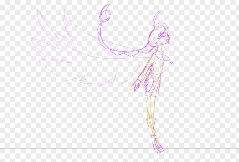 Fairy Drawing Sketch PNG
