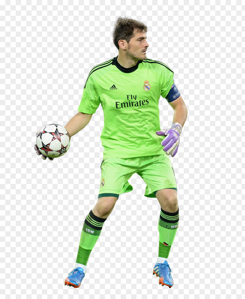 Football Iker Casillas Jersey Player Rendering PNG