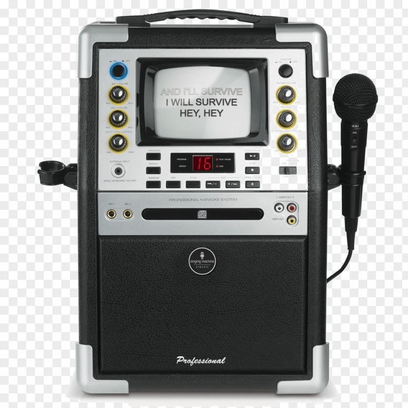 Karaoke Box CD+G The Singing Machine Company Compact Disc PNG box disc, singing clipart PNG