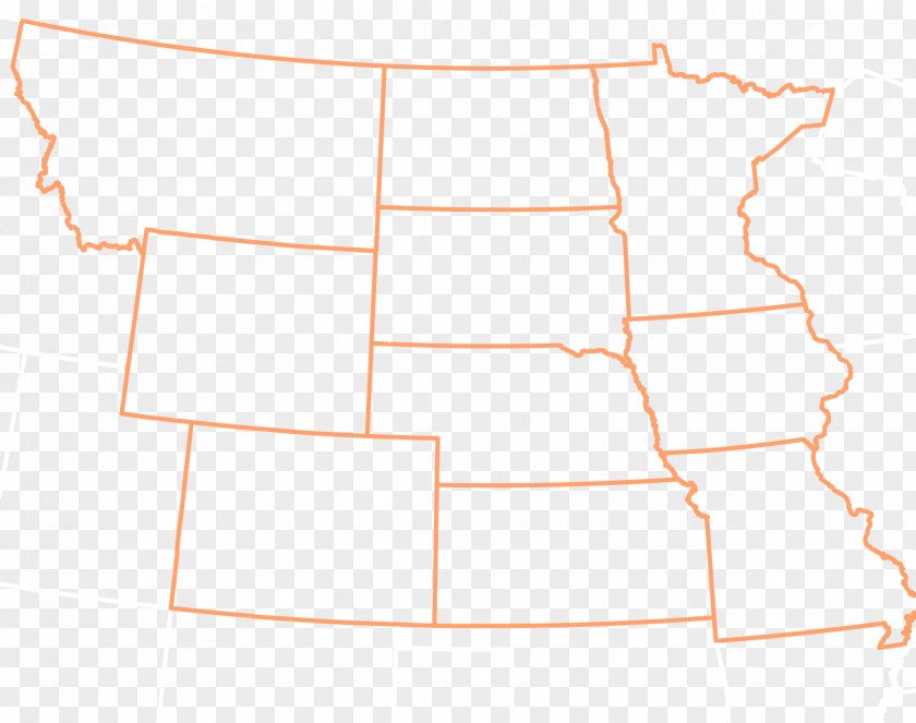 Lines Iowa Map Clip Art PNG