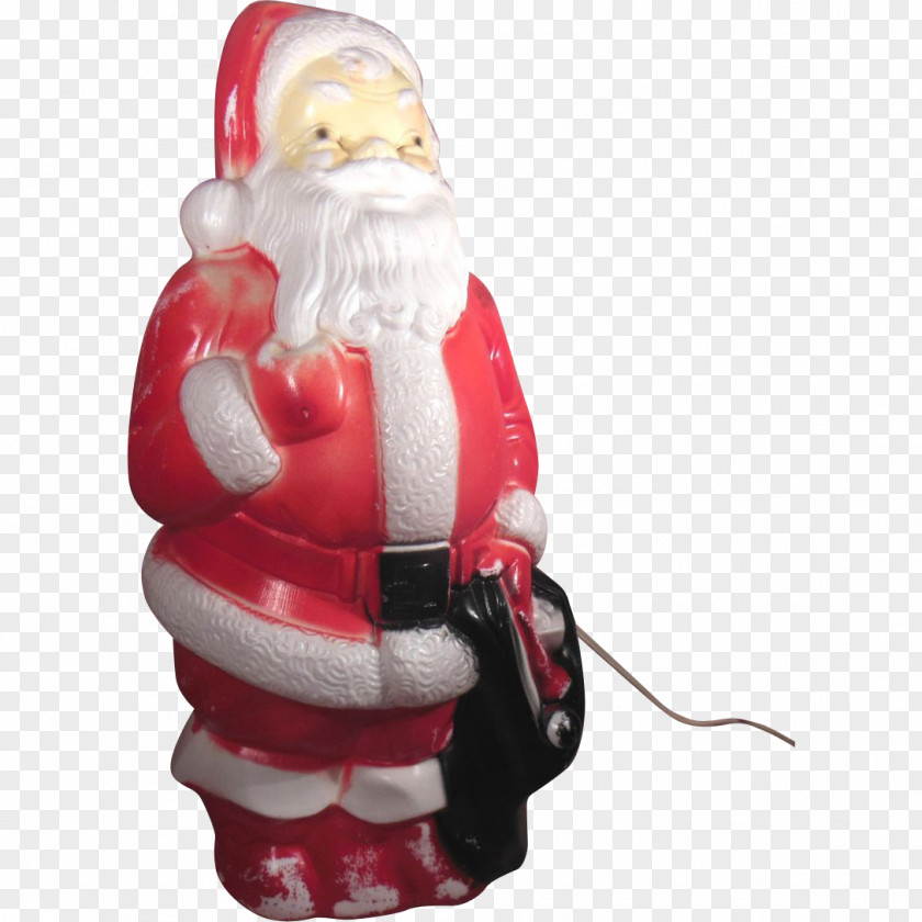 Santa Sleigh Claus Blow Molding Plastic Christmas PNG