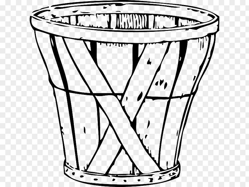 Wooden Basket Drawing Clip Art PNG