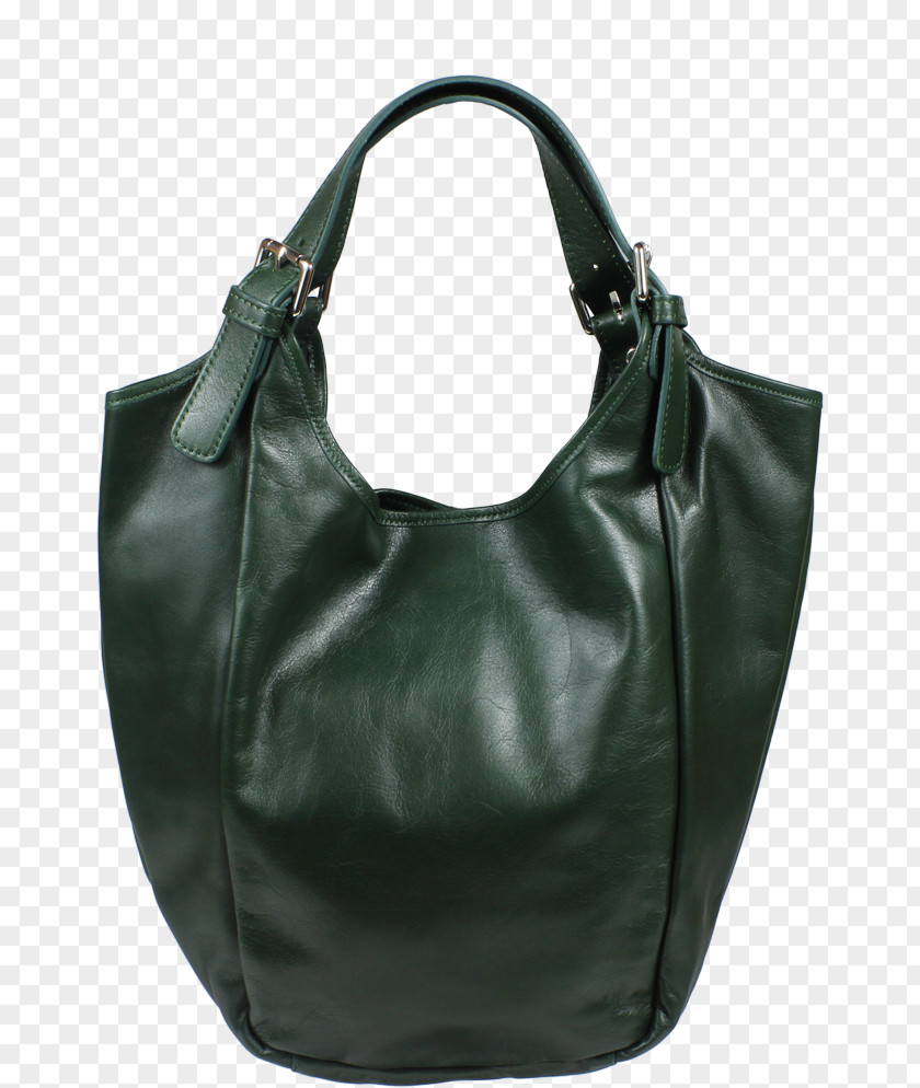 Bag Hobo Handbag Tote Green Leather PNG
