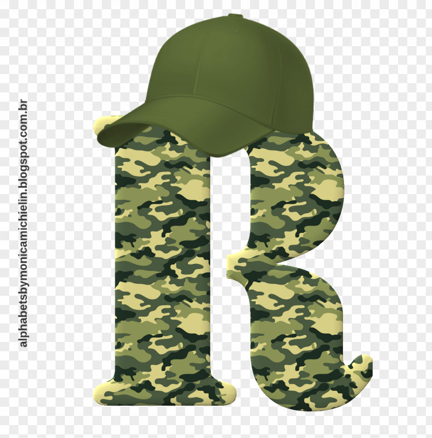 Camouflage Military Alphabet PNG