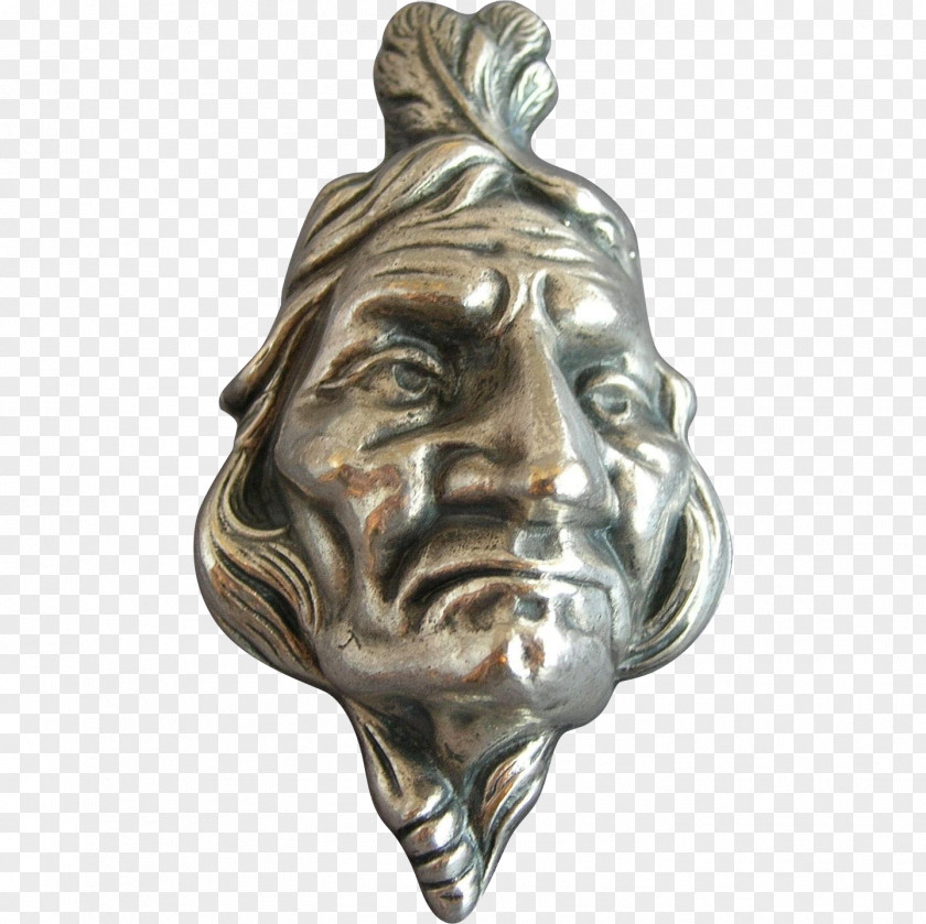 Indianer Bronze Sculpture Classical Statue PNG