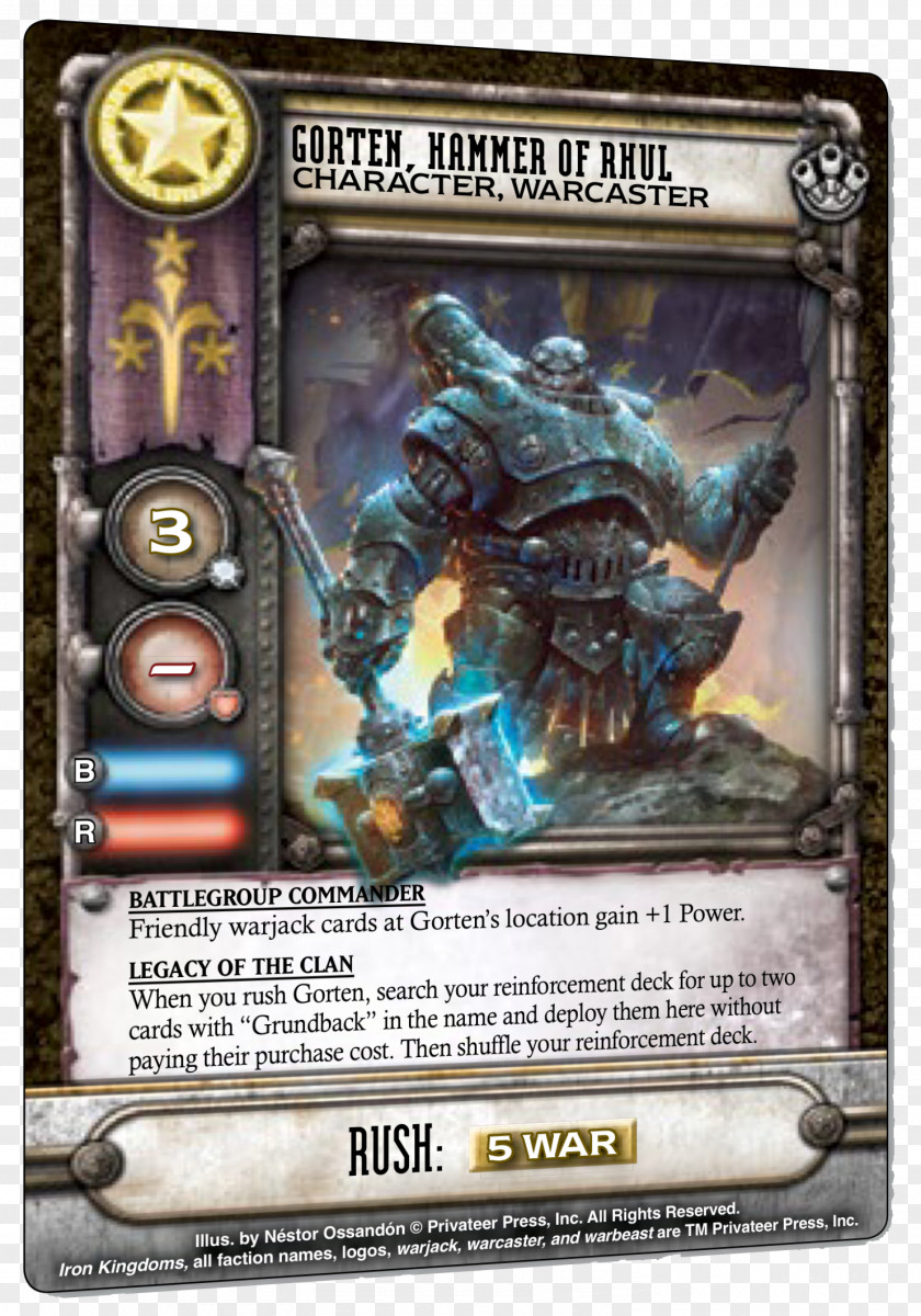 Iron Monger Warmachine Card Game Playing A Of Thrones: Second Edition PNG