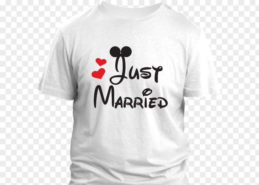Just Married Printed T-shirt Clothing Breaking The Silence PNG