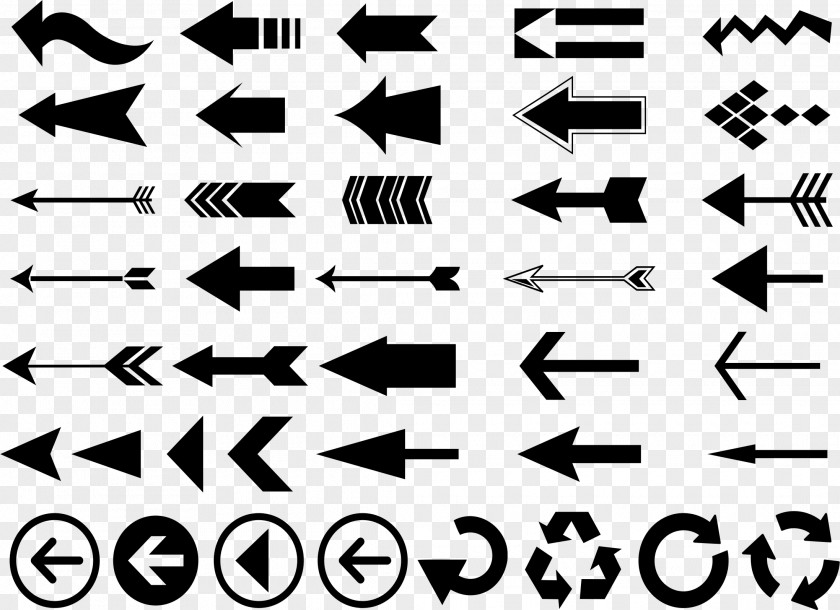 Arrow Handwritten Bow And Clip Art PNG