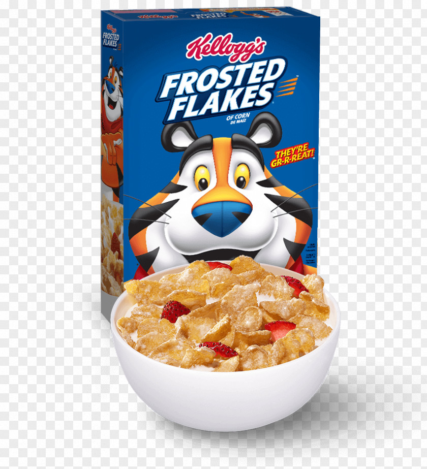 Breakfast Frosted Flakes Cereal Corn Frosting & Icing PNG