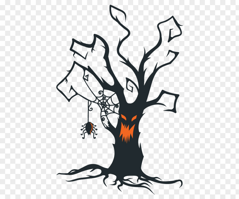 Creepy Tree The Halloween Clip Art PNG