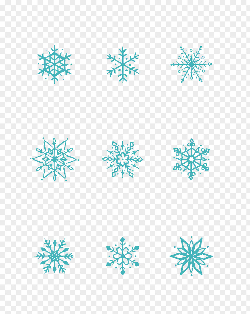 Winter Snow Vector Material Paper Snowflake PNG