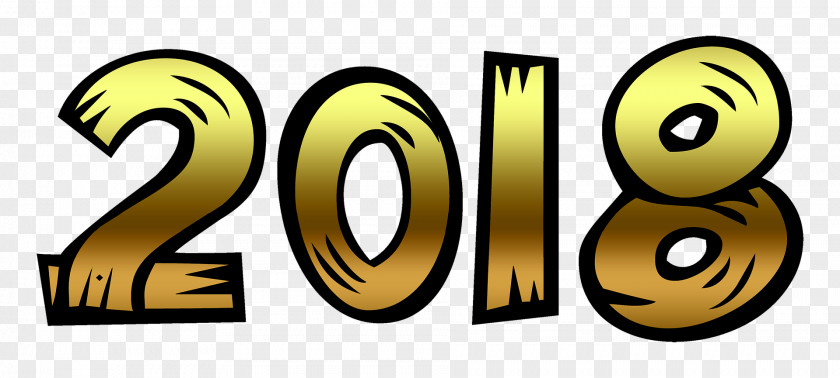 2018 New Year's Day Christmas Clip Art PNG