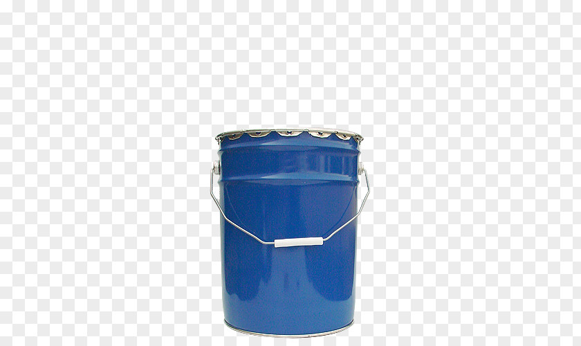 Bucket Plastic Cobalt Blue Lid PNG