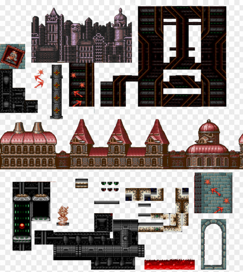 Palace Tile-based Video Game Sprite Pixel Art Super Mario World PNG