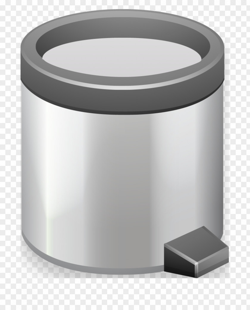 Vector Painted Metal Trash Can Waste Container PNG
