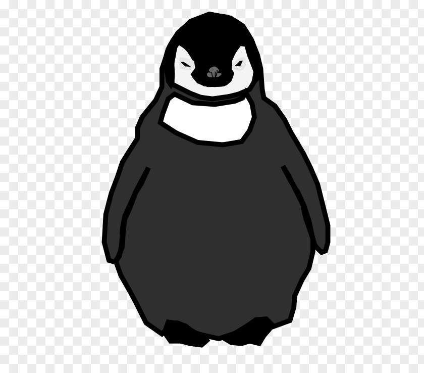 Baby Penguin Character Beak White Clip Art PNG