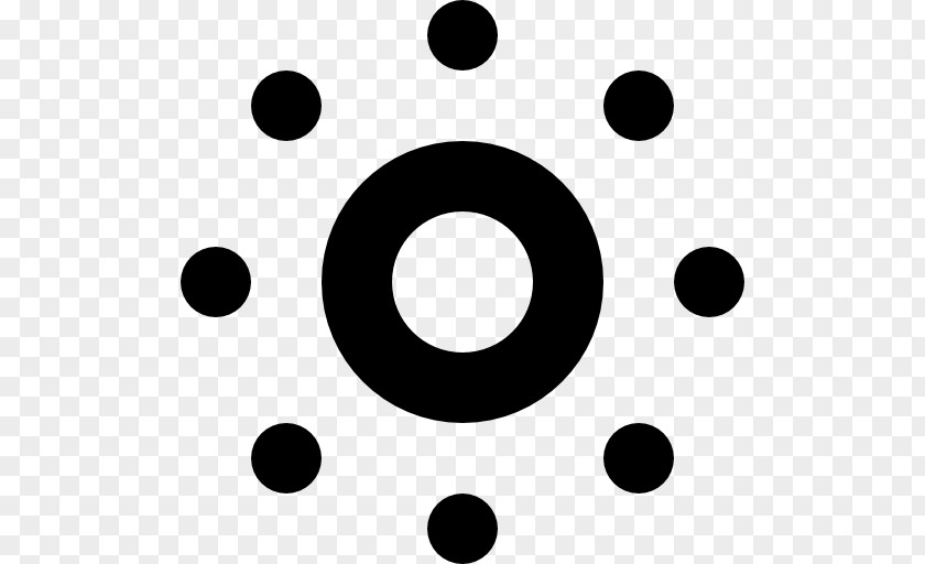 Circle Circled Dot Symbol PNG