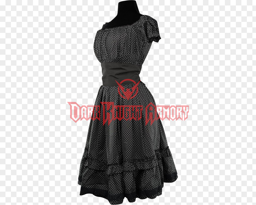 Dress Little Black Polka Dot Fashion Design PNG
