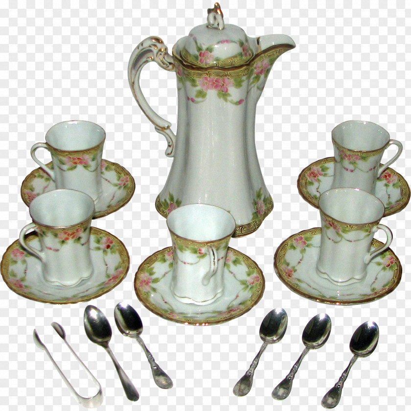 Kettle Porcelain Glass Saucer Teapot PNG