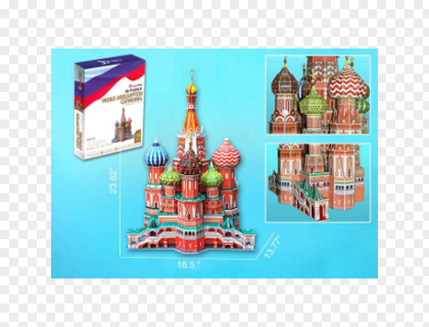 Cathedral Saint Basil's 3D-Puzzle Toy Three-dimensional Space PNG