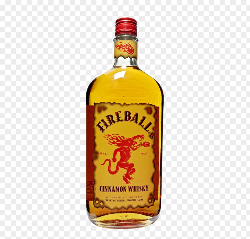 Cinnamon Fireball Whisky Liquor Whiskey Liqueur Canadian PNG